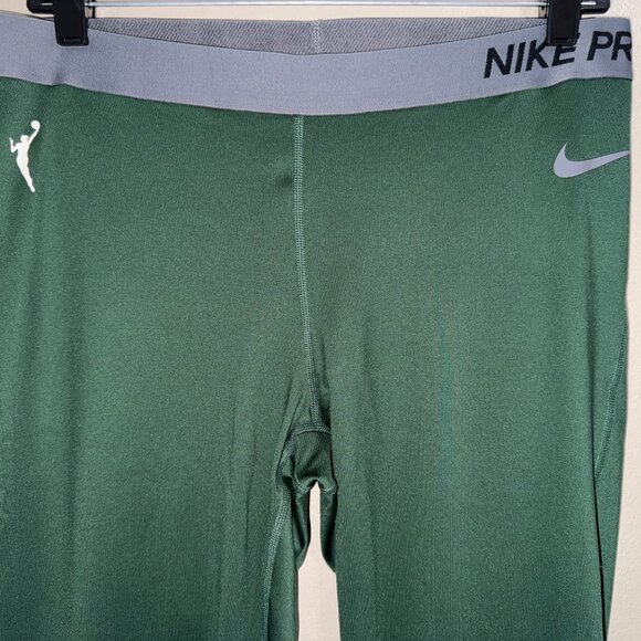 Nike WNBA Team Player Issue Compression Pants Green Womens CW4249-323 NEW - Picture 3 of 16